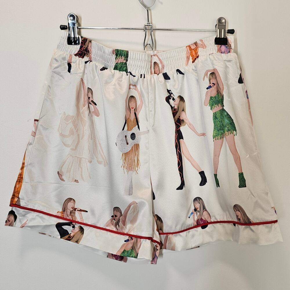 SHESHOW Taylor Swift‎ Eras Tour Film Lounge Pajama Bottoms Shorts Size Medium
